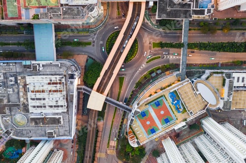 Preview: Tin Shui Wai, Hong Kong 08 September 2018:- Top view of Hong Kong traffic