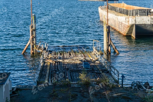 Preview: A View Of An Old Rotting Dock In West Seattle, Washington.