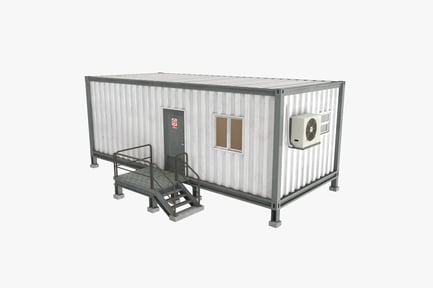 Preview: Portable Construction Office Cabin with Stairs