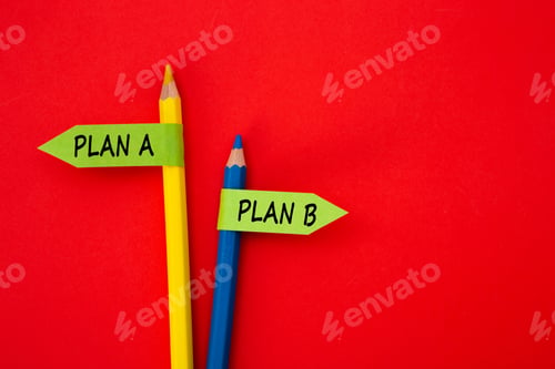 Preview: Plan a and plan b showing different strategies and business alternatives