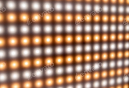 Preview: Large panel with defocused bright cold blurry lights