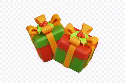 Preview: Stacked Holiday Gift Boxes