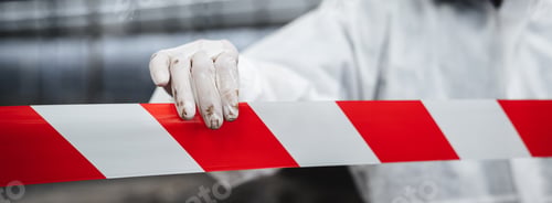 Preview: Close up hand of workers wear protection suit checking chemical contaminated oil in old factory.