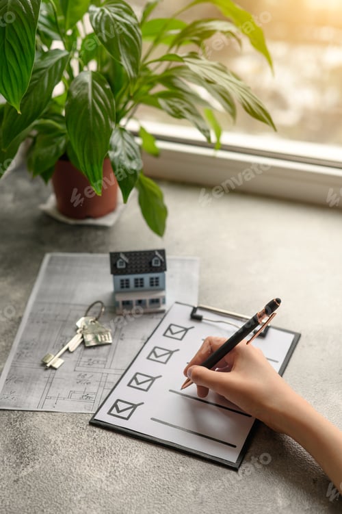 Preview: Conceptual background for real estate, buying, selling a home or commercial space. Real estate