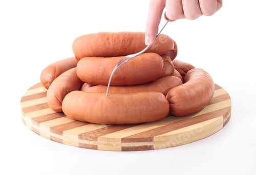 meat delicatessen on the board