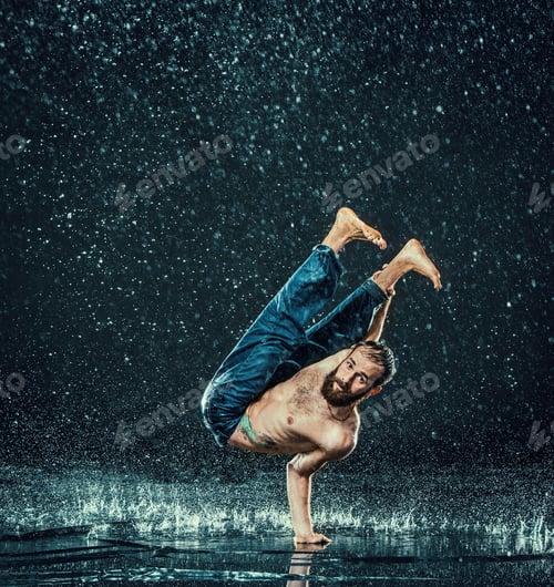 Preview: The Male Break Dancer In Water.