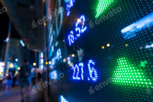 Preview: Stock market display board