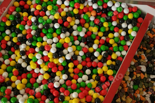 Preview: Multicolored candies background.