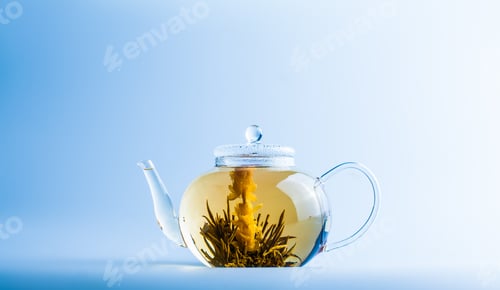 Preview: Tea Flower in a Clear Teapot
