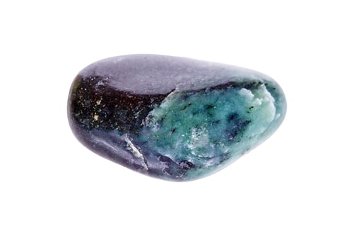 Preview: Jade Brazilian Stone Mineral on white background