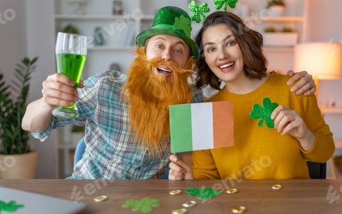 Preview: couple celebrating St. Patrick's Day