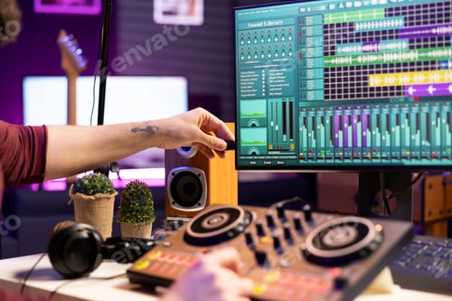 Preview: Music Producer Working with Sound Mixing Technology