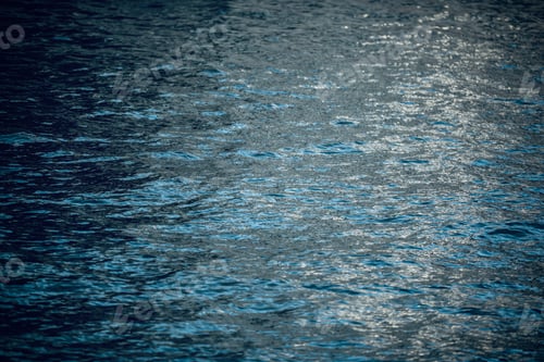 Sparkling Ocean Water Reflects the Bright Sun