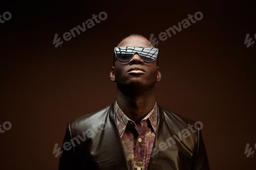 Preview: African elegant man in sunglasses