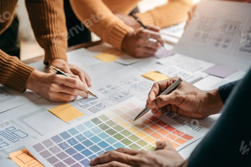 Preview: Business people meeting concept design ideas at office.
