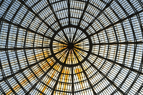Preview: Glass ceiling with cupola of Galleria Umberto in Naples