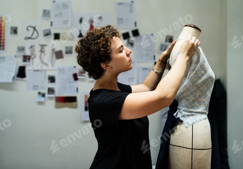 Preview: Fashion designer is working on a project