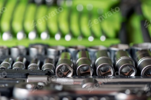 Preview: Set of tools for car repair in box