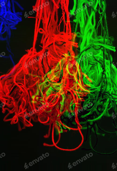 Preview: Abstract background with dispersion effect from tangled threads