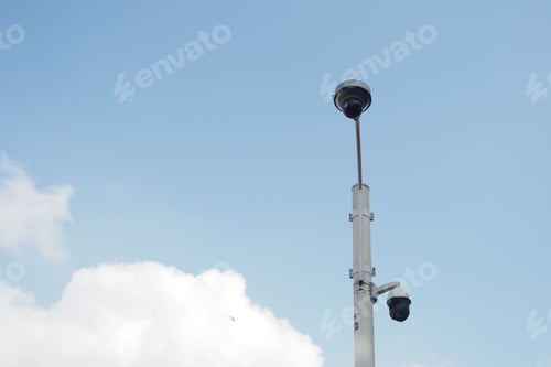 Preview: Close-up Of Security Camera On The Street.