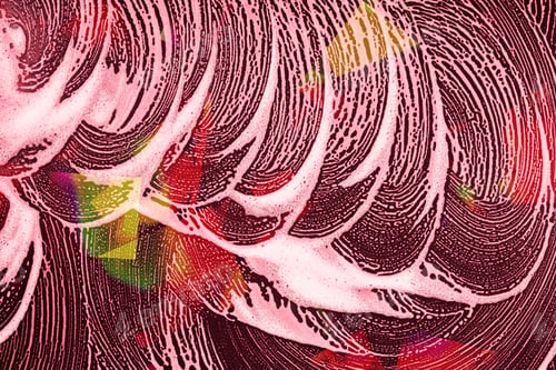 Preview: Drops- Liquid Foam. Fluid Aqua- Abstract Pattern Nature. Background- Cleansing Wash. Shampoo