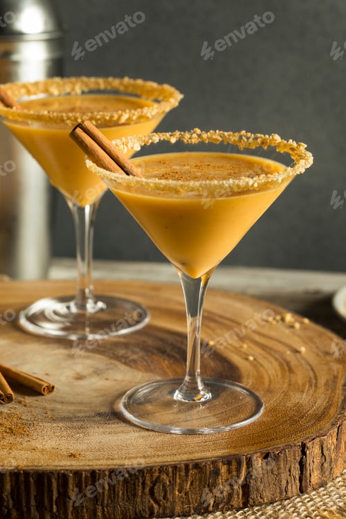 Preview: Sweet Homemade Pumpkin Vodka Martini