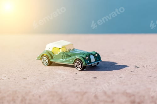 Preview: Toy retro car - symbol of travel and adventure