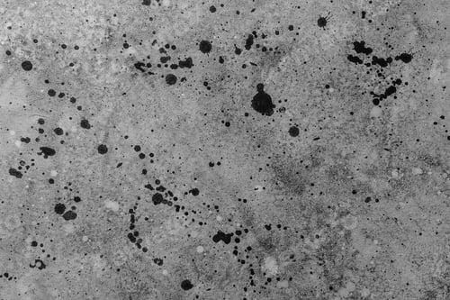 Preview: Black and white splattered paint showcases creative expression