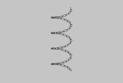 Preview: 3D Spiral Spring Chain