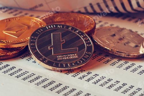 Preview: Litecoin cryptocurrency coin