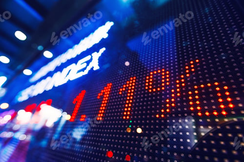 Preview: Stock Market Price Drop Display