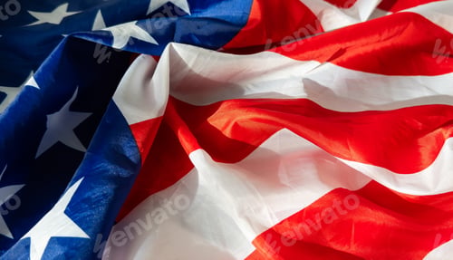 Preview: Flag of Jack of the United States along with a flag of the United States of America as a symbol of