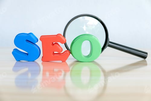 Vorschau: Suchmaschinenoptimierung.Konzept des Marketings, Rankings, Traffic des Website-Internetgeschäfts