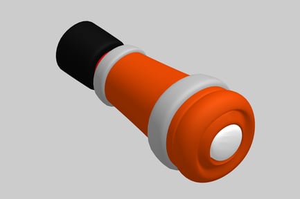 Preview: Illuminated Lantern: A Versatile Glow on a Gray Background