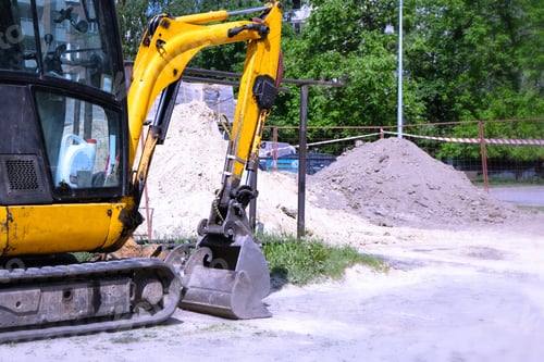 Preview: Tractor Digging A Trench. Pipe Break. Emergency Repairs.