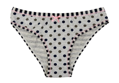 Preview: Grey Women's panties with polka dots