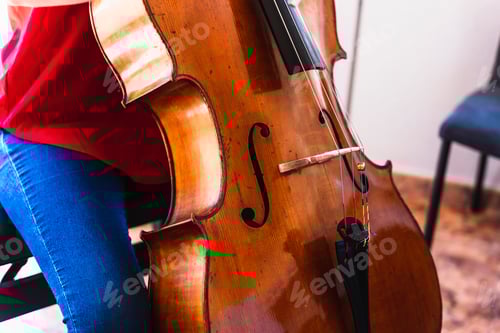 Preview: Devoted Practice: Professional Cellist Rehearsing at Home for Concert