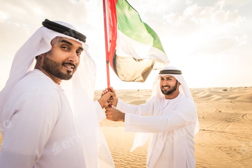 Preview: Arabic men in the desert