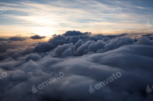 Preview: Aerial Canadian Mountain Landscape. Nature Background