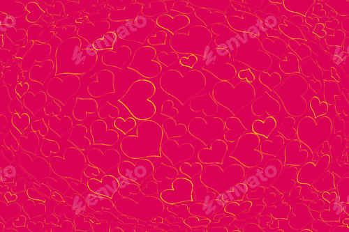 Preview: Closeup shot of a pink surface with heart patterns - perfect for decorative wallpapers