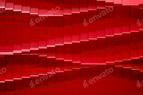 Preview: abstract and geometric zigzag pattern of modern red wall background