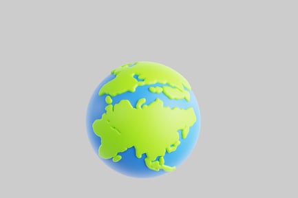 Preview: Cartoon earth globe asset