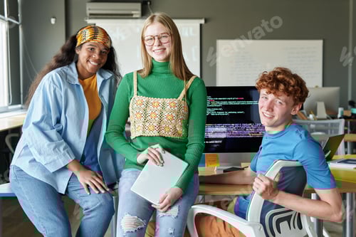 Preview: Students studying IT at school