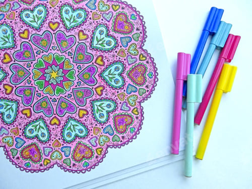Preview: Mandala adult coloring