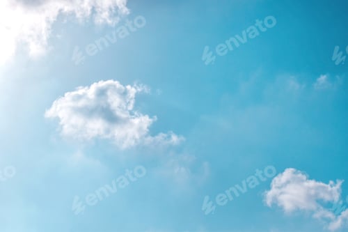Preview: Clouds Floating in a Blue Sky