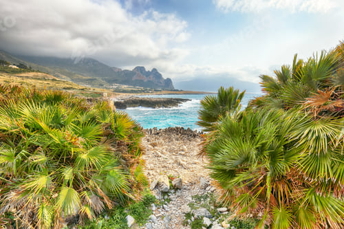 Preview: Stunning seascape of Isolidda Beach near San Vito cape.