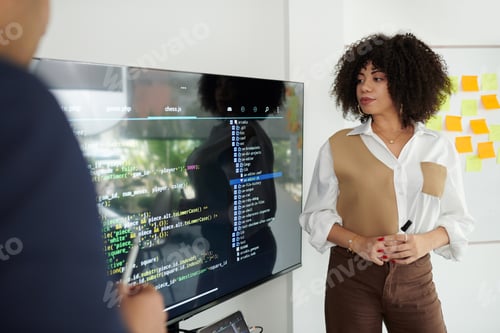 Preview: Project Manager Looking at Programming Code