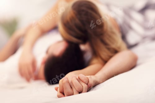 Preview: Sexy young lovers being intimate in bed