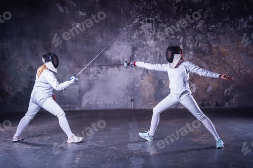 Preview: Two women fencing