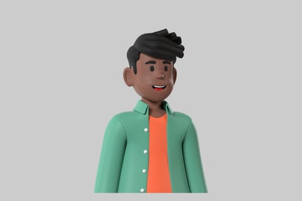 Preview: Friendly cartoon character